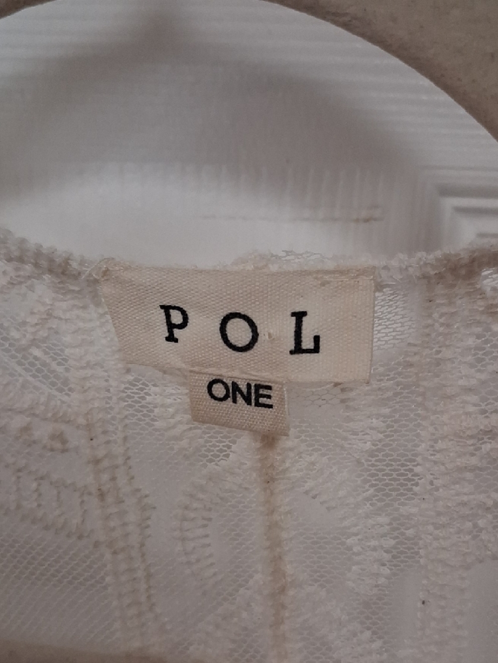 POL Cream Lace Crochet Kimono - Picture 2 of 8